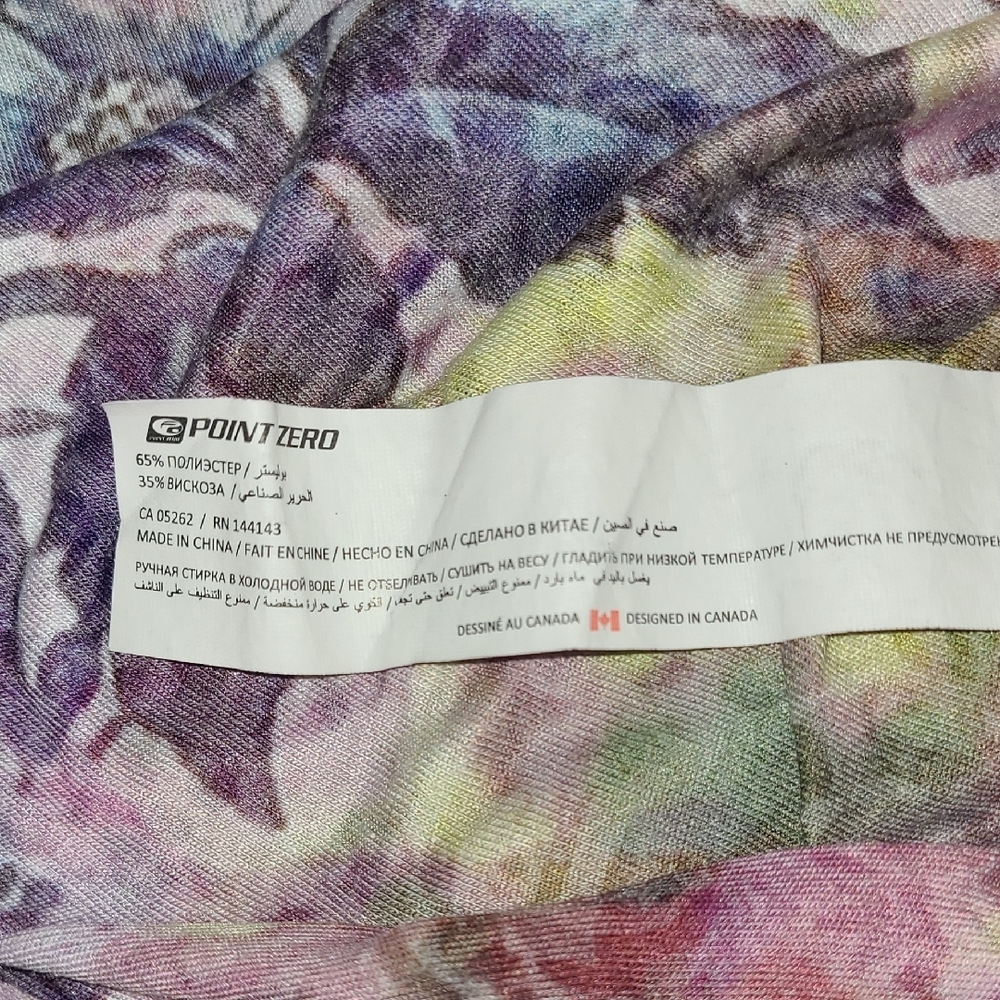 Point Zero Floral Short Sleeve Tee - White and Multicolor - Picture 10 of 11